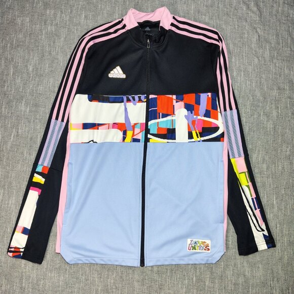 Adidas Track Jacket Tiro Love Unites Full Zip Performance Women's Size Large - Picture 2 of 16